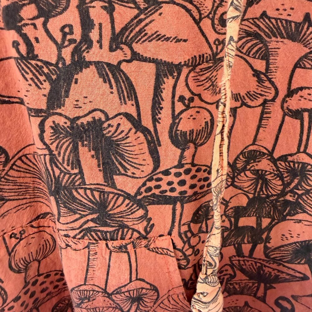 Rust Floral Hoodie Blouse - Women - Picture 5 of 6